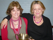 Carole and Carol win Ladies Pairs again