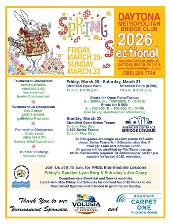 DAYTONA BEACH SPRING SECTIONAL