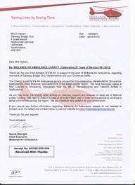 Midlands Air Ambulance Says Thank You
