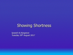 Shortness, slide one