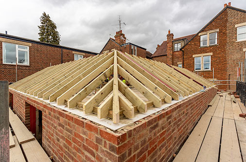 New roof timbers - September 18
