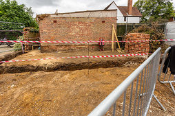 Trench for foundations - 19th June