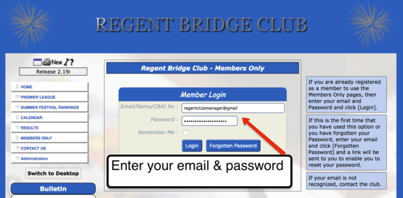 First You Must Log-in to Your Account