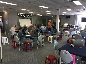 Inaugural Use of the Temporary Club Rooms thanks to the generosity of the Traralgon Racecourse
