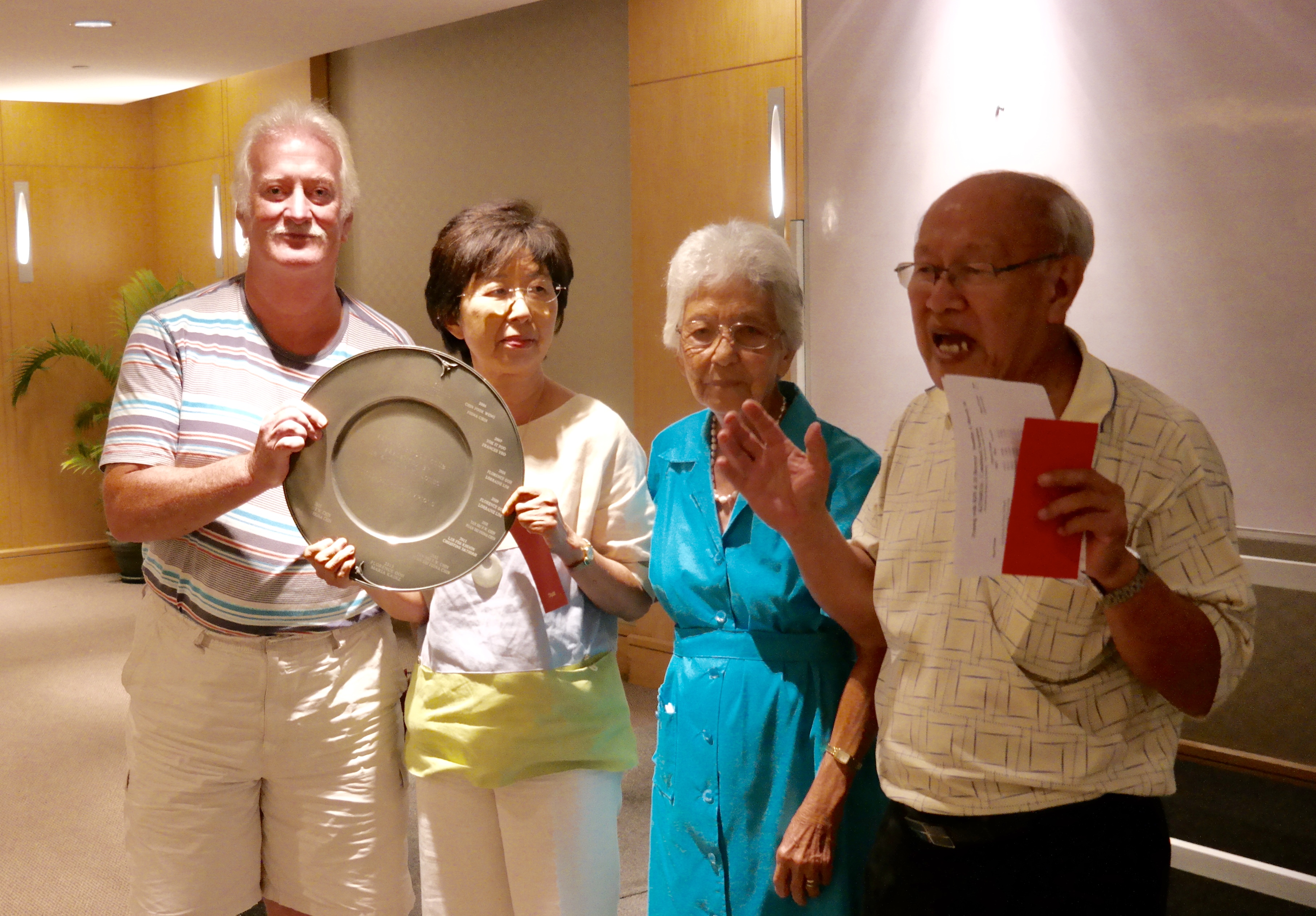 Fee and Alan winning the Rose Jones Trophy