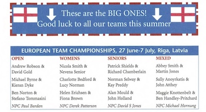 The EBU wish Abbey's team 'Good Luck' for the Europeans!