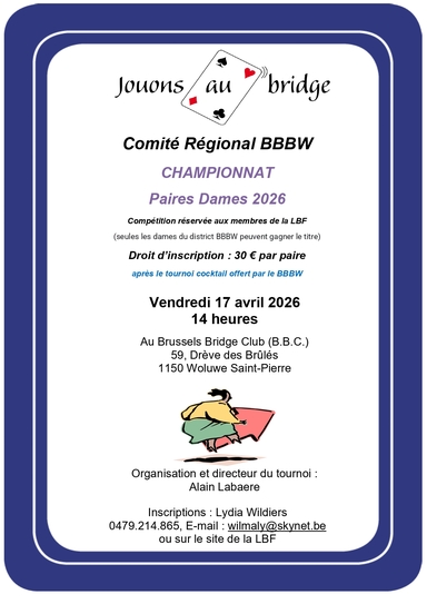 Paire dame BBBW 17 avril