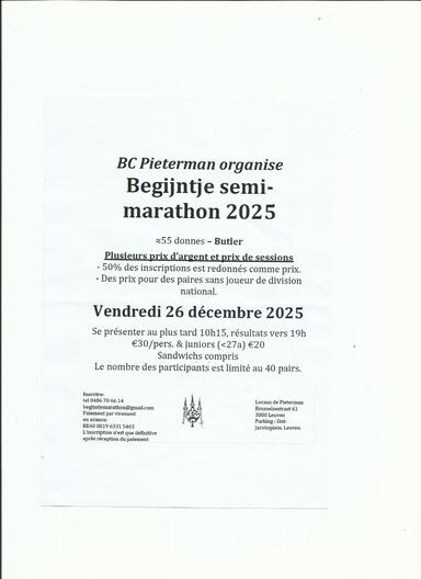 Louvain 26 décembre