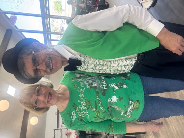 Mary Crider and Steve Plett in the spirit!