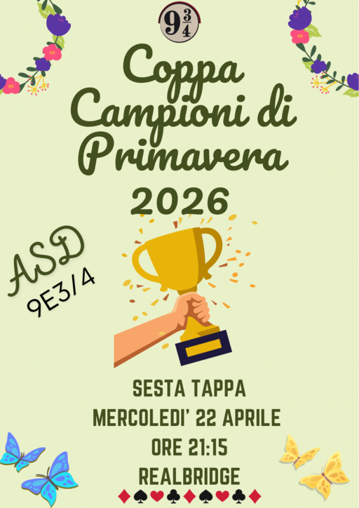 COPPA CAMPIONI D’INVERNO 2026