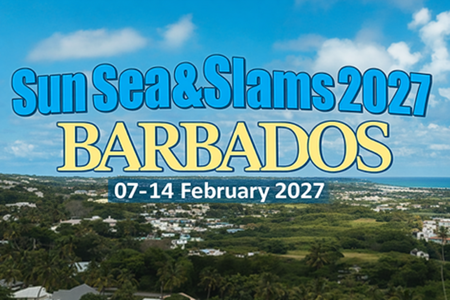2027 Sun Sea & Slams Flyer