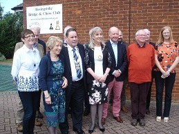 Irish team with Mayor and Helen