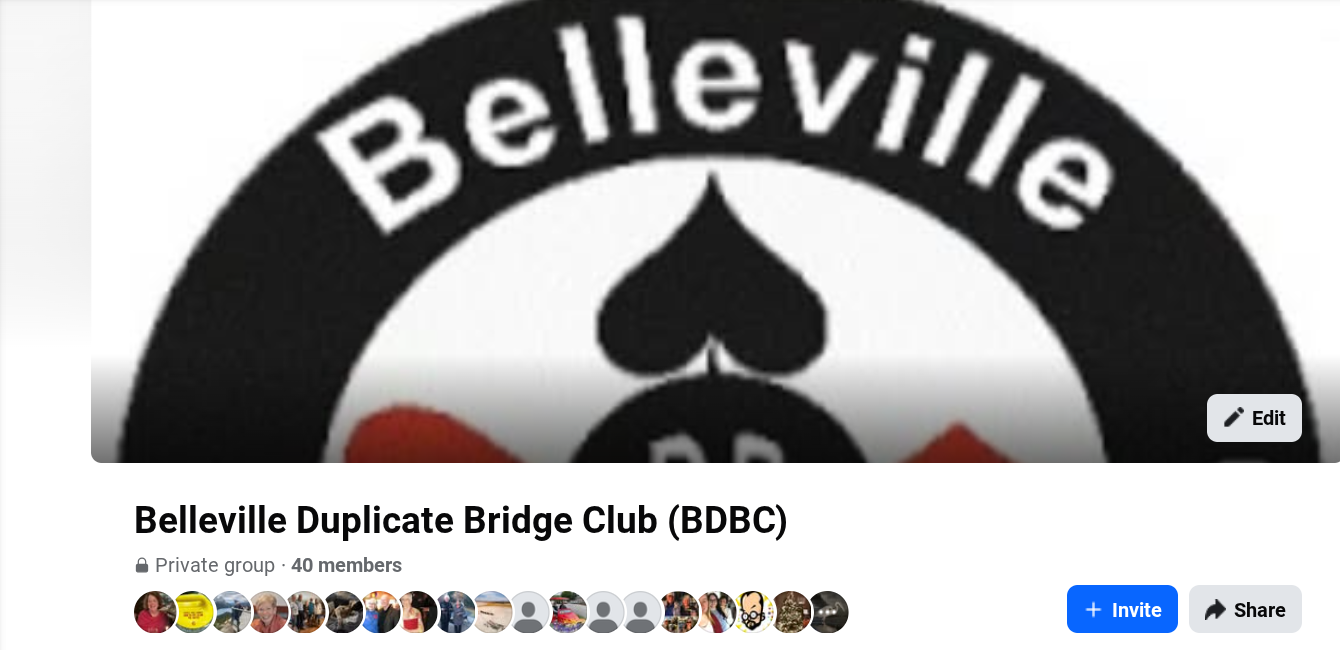 Facebook Group - Belleville Duplicate Bridge Club (BDBC)