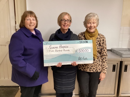 Donation to Severn Hospice from on-bridge during the Covid Pandemic