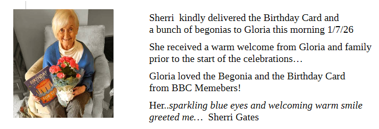 UPDATE Today July 1 re Gloria's Birthday...