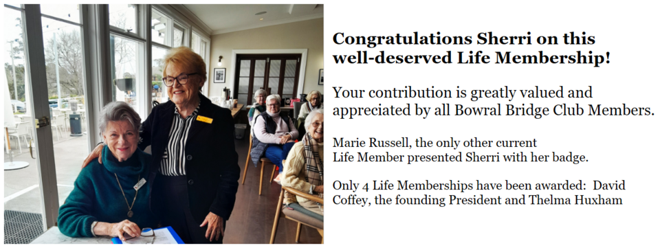 Congratulations Sherri Gates - Life Member