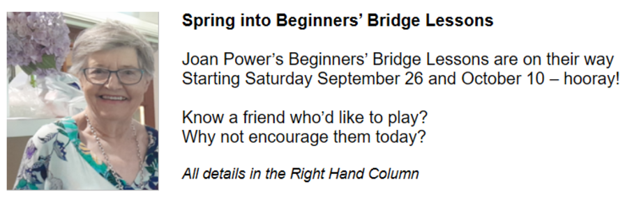 Joan Power's Beginners' Classes