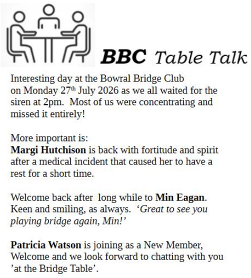Table Talk