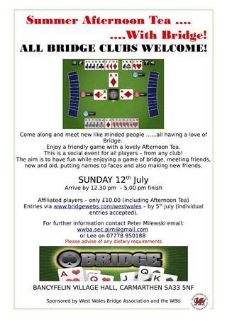WWBA Afternoon Tea with Bridge 12.07.26