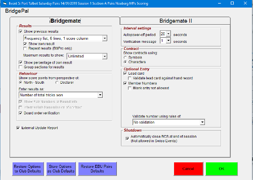 BridgePal Control Screen (BCS) 1