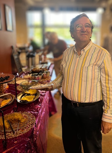 Valentin Enjoying the Buffet