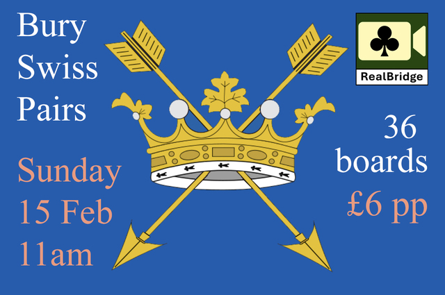 BURY ST EDMUNDS SWISS PAIRS - SAVE THE DATE