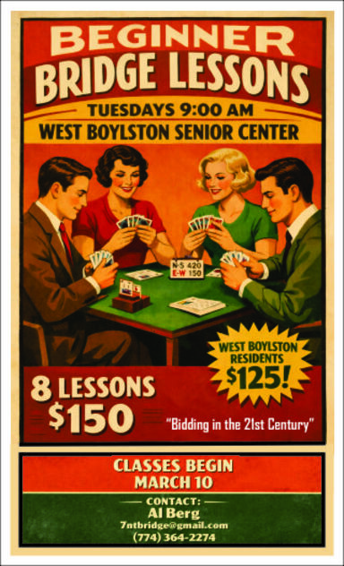 BRIDGE LESSONS ARE BACK !!