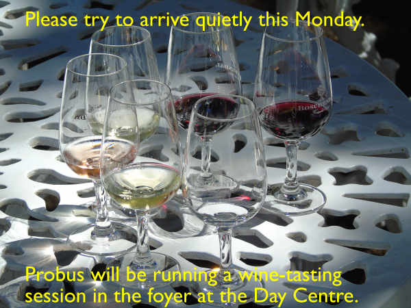Claygate Probus Wine-tasting from 6.30pm on 6th July