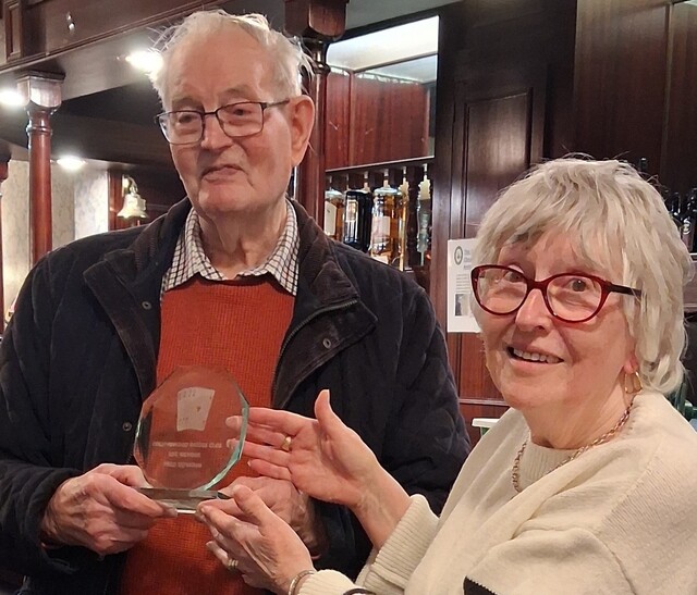 Chair Janice Watson awards the new LIFE MEMBERSHIP