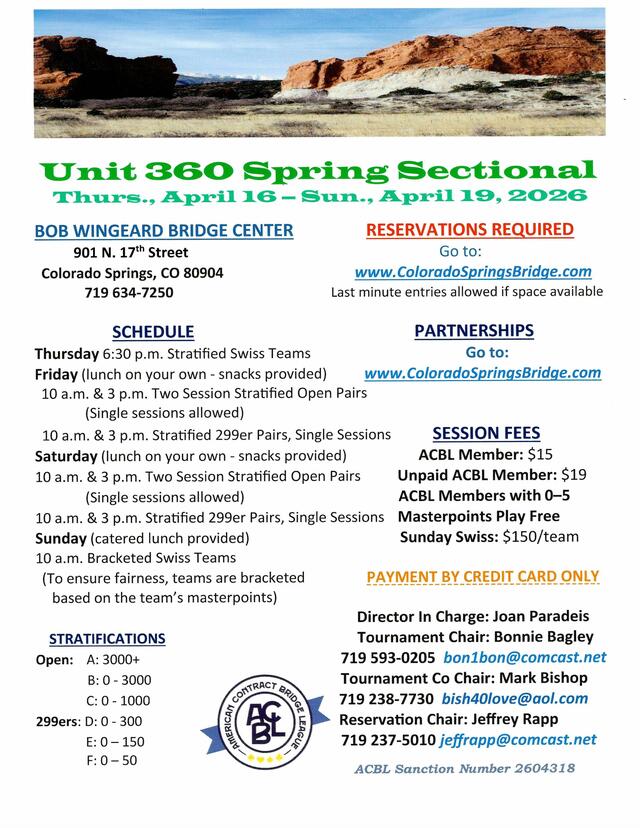 Spring Sectional Tournament