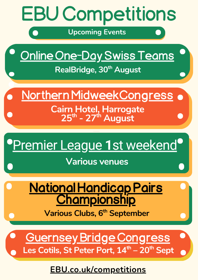 EBU Events Aug - Sep