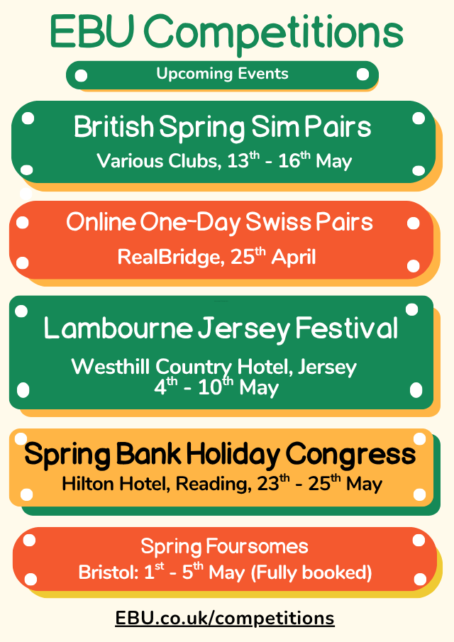 EBU Events April-May