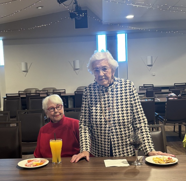 Congratulations to Jean Mary Fagan - celebrating her 100th birthday with Pam Powell