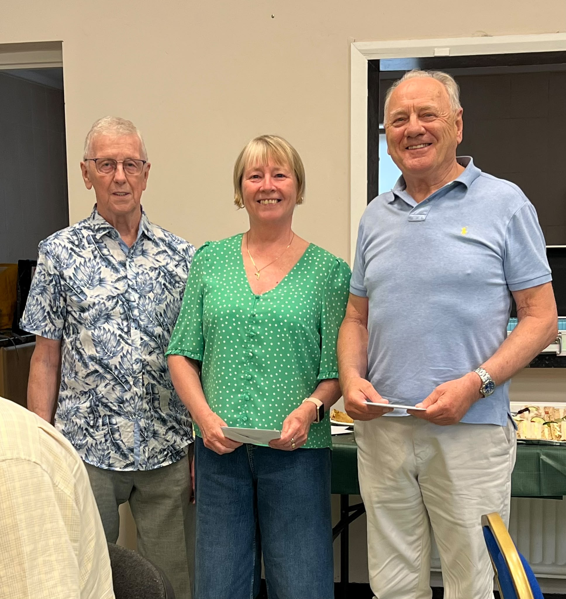 Runners Up Beth & Brian with President Tom