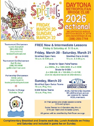 DAYTONA BEACH SPRING SECTIONAL