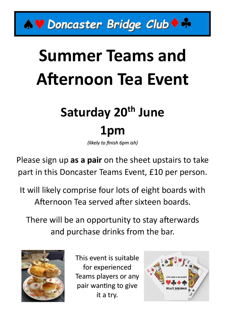 BRIDGE TEAMS EVENT