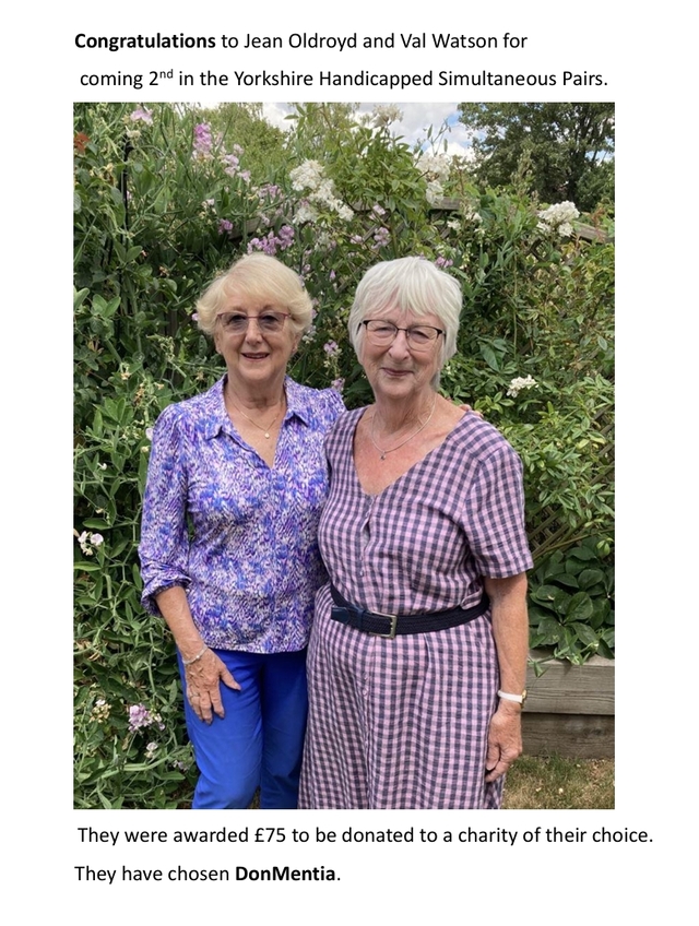 HANDICAP PAIRS SUCCESS