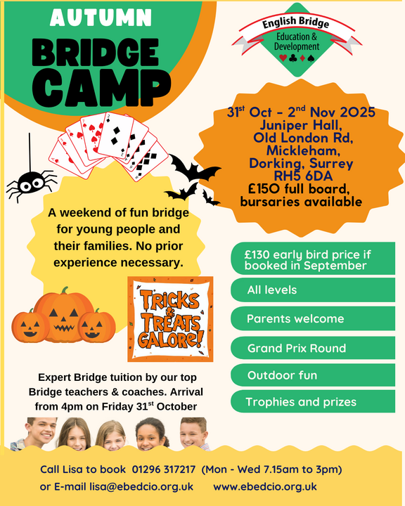 Autumn Youth Camp, 31 Oct - 2 Nov - and - Teachers Course