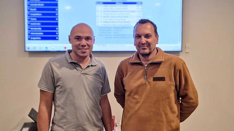 Teo Tomšić i Srđan Golubović - pobjednici parskog turnira u bridžu 06.11.2025.