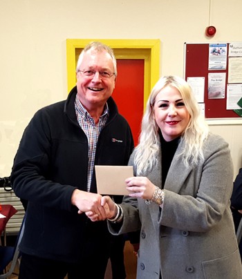 Chairman Presents Charity Cheque