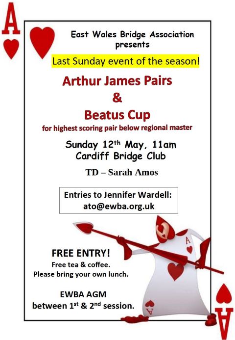 Arthur James & Beatus Cup with EWBA AGM