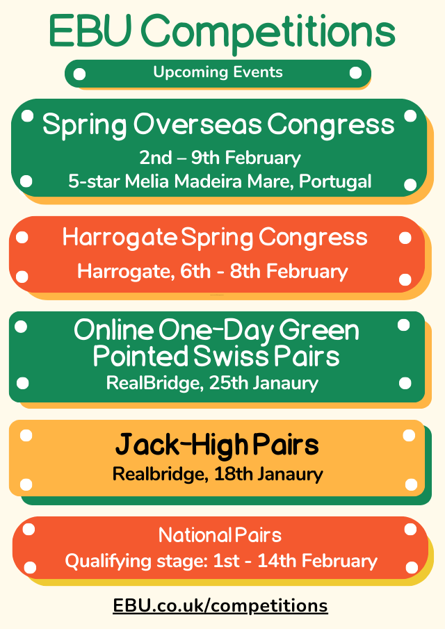 Upcoming EBU Competitions