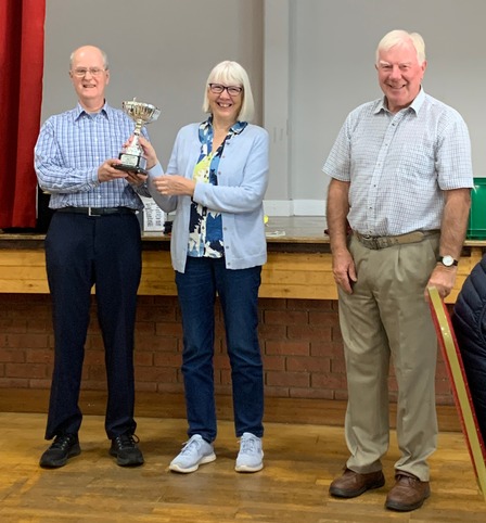 Wing Cup 2025 presented to Kate Ross & Graham Stark by Philip Ambrose