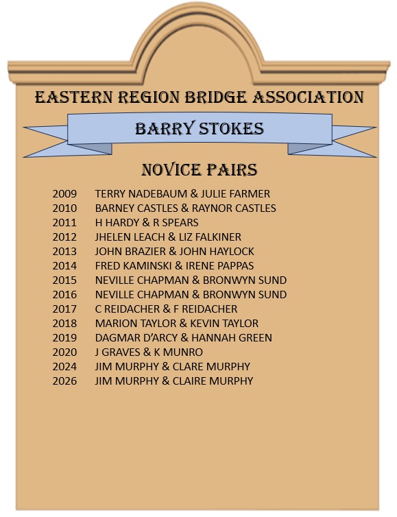 Barry Stokes Novice Pairs