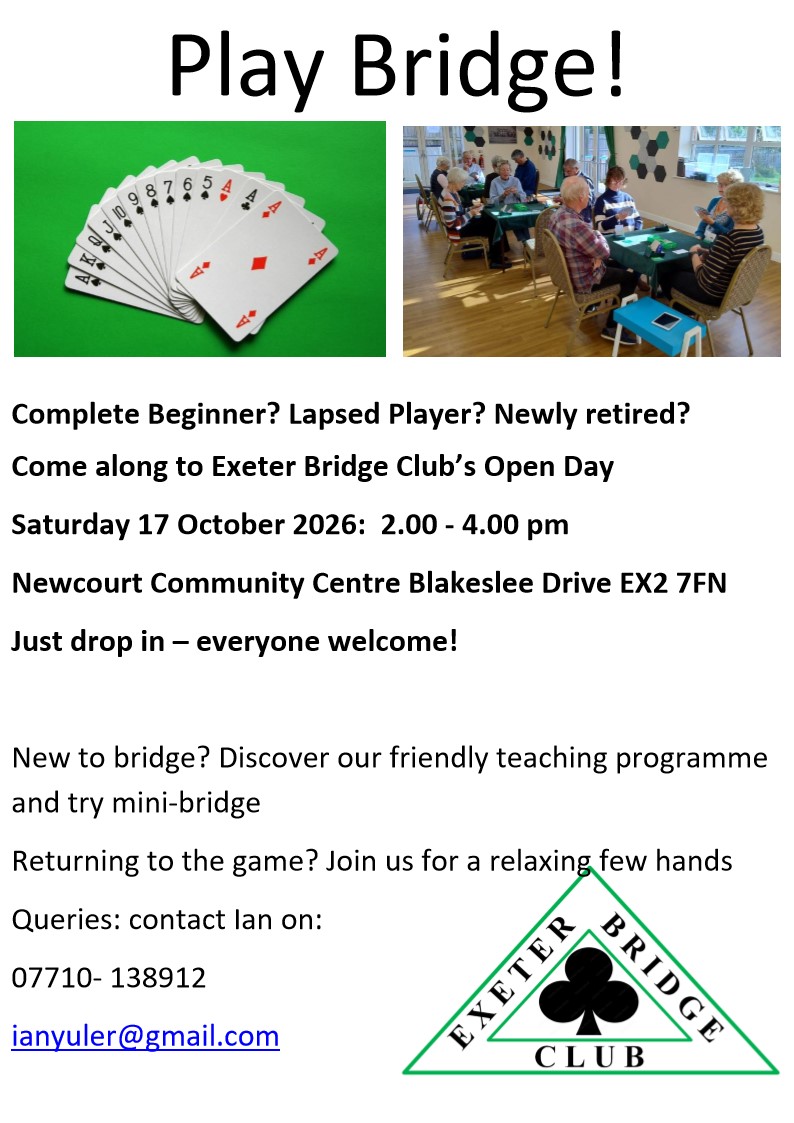 Bridge Open Day 17th Oct 2026