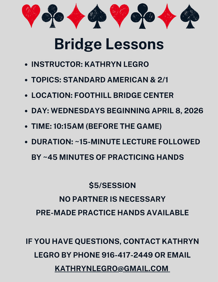 Bridge Lessons