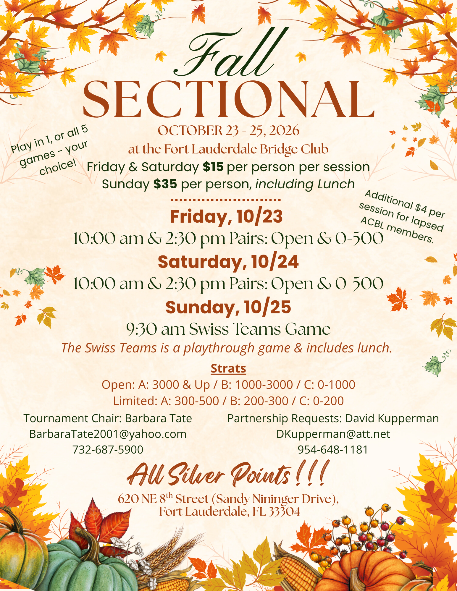 Fall Sectional - October 2026