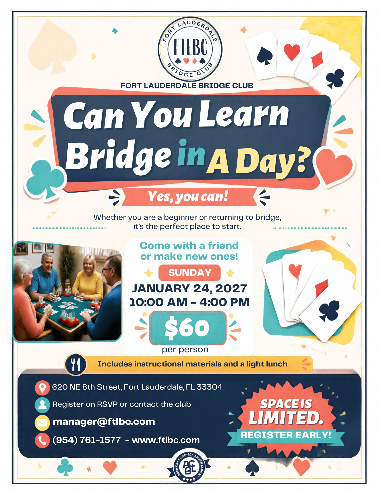 Learn Bridge in a Day with Patty Tucker