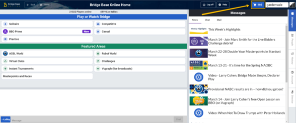 Paying for Online Bridge - Buying BB$