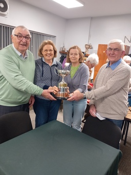 Congratulations to Deirdre O'Halloran, Carmel Walsh, Tony Faherty & Liam Faherty on winning the Lenihan Cup 2026